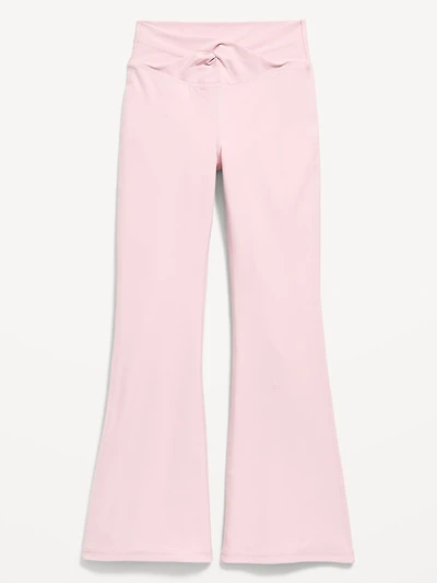 High-Waisted PowerSoft Twist-Front Flare Leggings for Girls