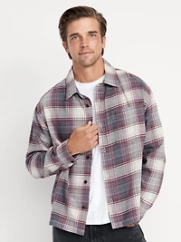 Cropped Plaid Flannel Shirt