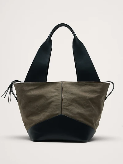 Large Patchwork Medium Zip Tote