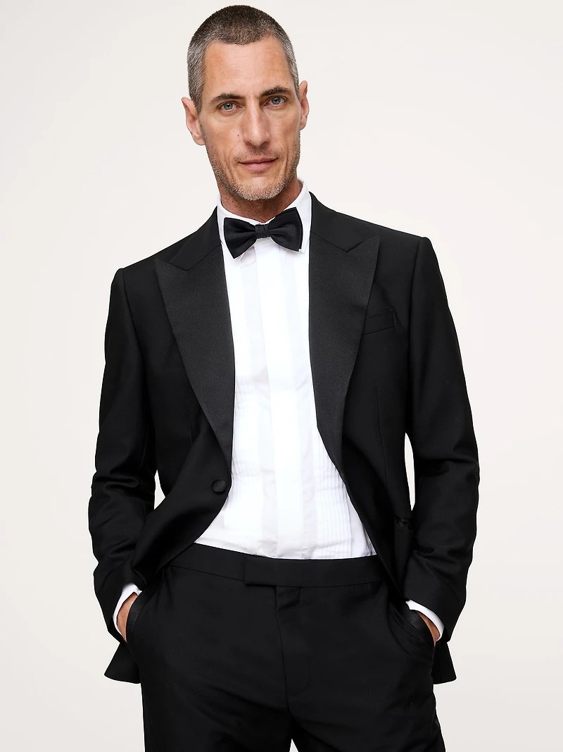 Slim Italian Barathea Tuxedo Jacket