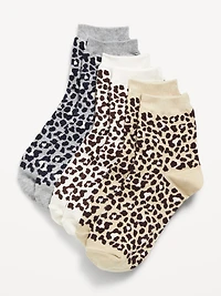 Novelty Quarter Crew Socks 3-Pack for Women