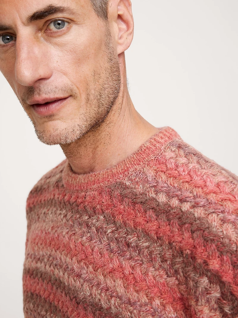 Space-Dye Crew-Neck Sweater