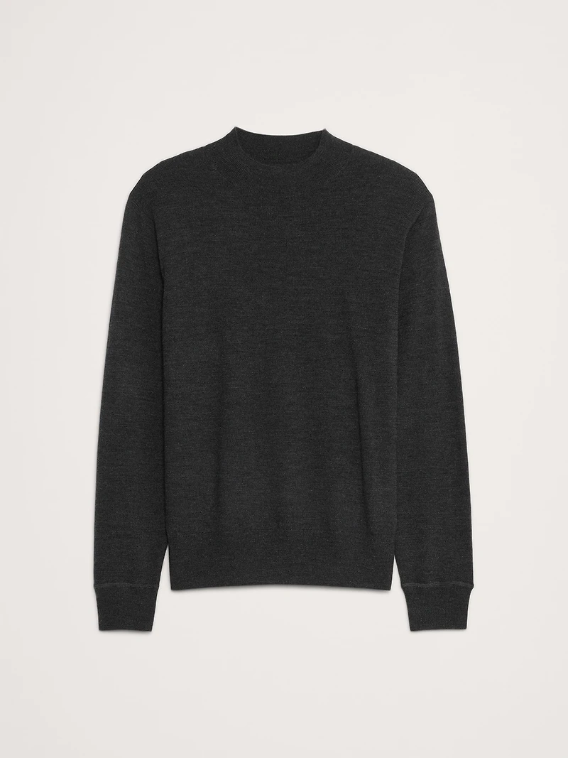 Merino Mock-Neck Sweater