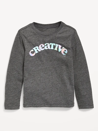 Long-Sleeve Graphic T-Shirt for Toddler Girls