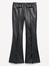 Faux-Leather Trouser Flare Pants for Girls