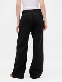 365 High Rise UltraSoft Pleated Denim Trousers
