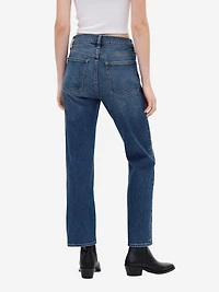 High Rise '90s Slim Straight Crop Jeans