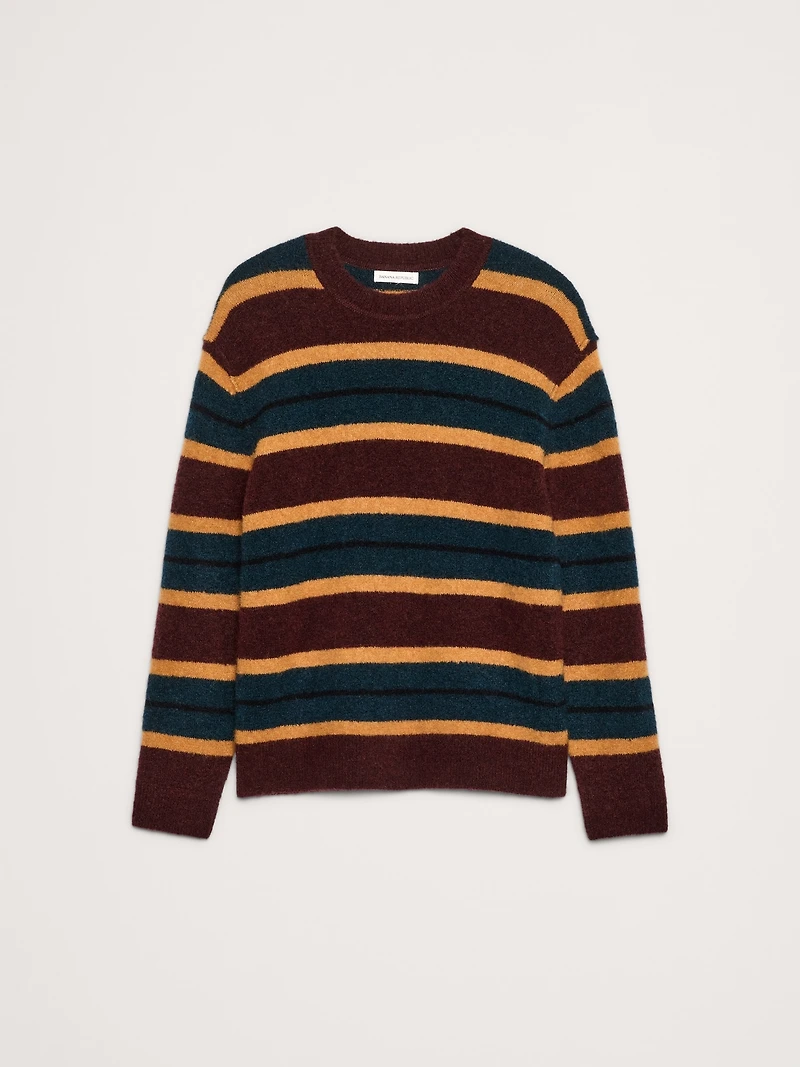 Italian Alpaca-Wool Blend Stripe Sweater