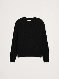 Honeycomb Crew-Neck Sweater