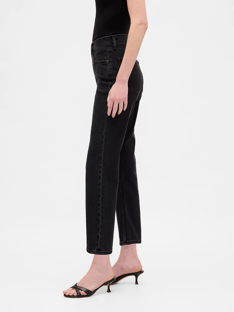 High Rise ’90s Slim Straight Crop Jeans