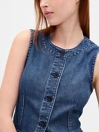 UltraSoft Denim Longline Vest