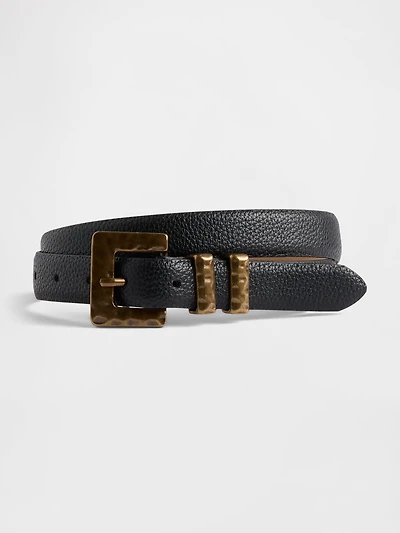 Vegan Pebble Leather Belt