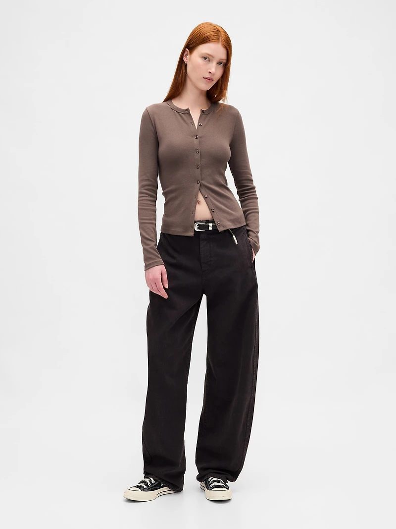 Modern Crewneck Cardigan