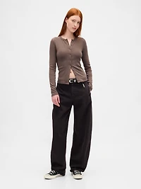 Modern Crewneck Cardigan