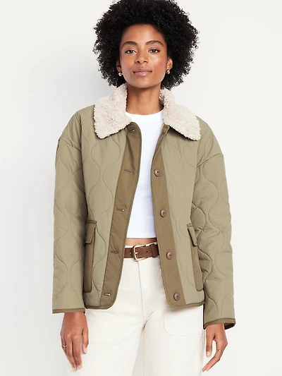 Quilted Nylon Jacket