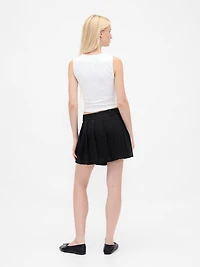 Pleated Mini Skort