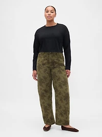 High Rise Barrel Jeans