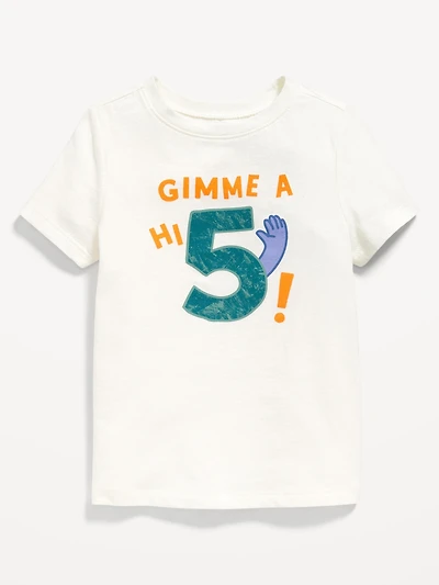 Short-Sleeve Unisex Birthday Graphic T-Shirt for Toddler