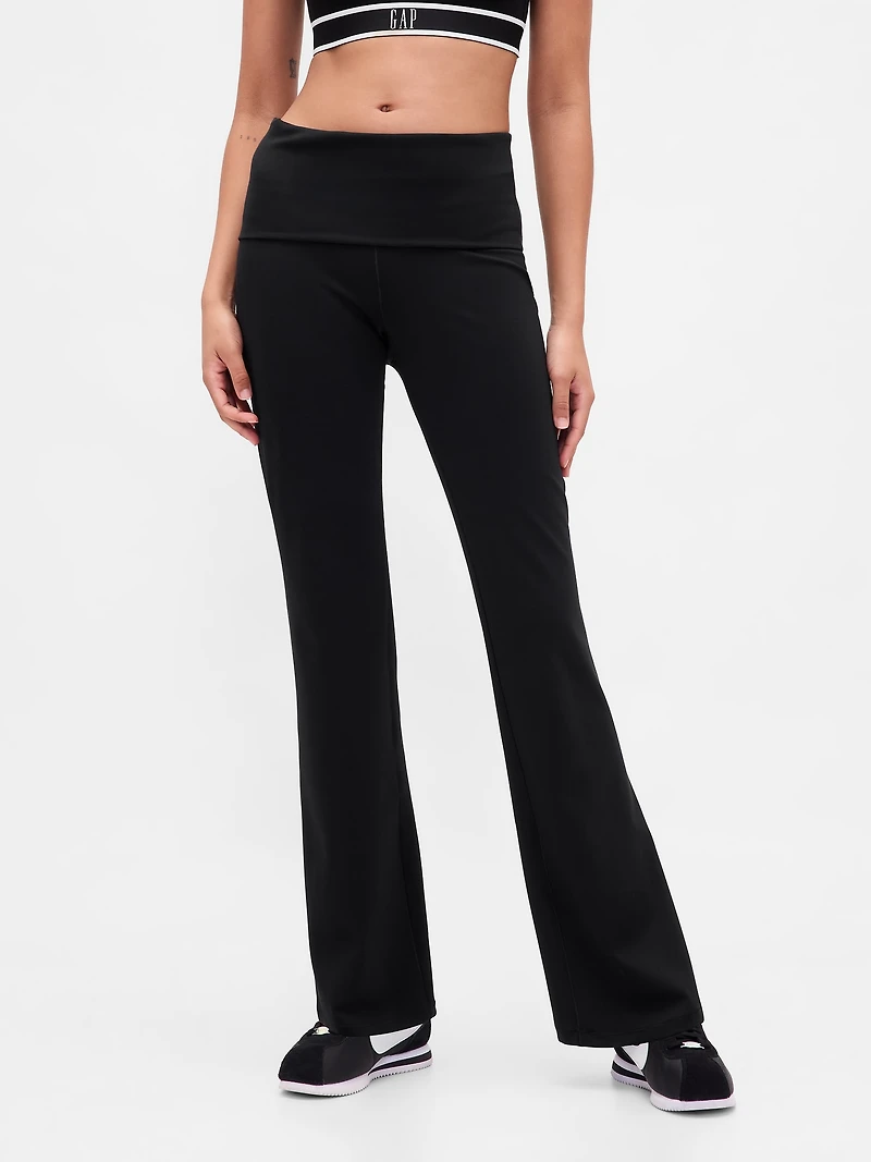 GapFit Smooth Foldover Mini Flare Leggings
