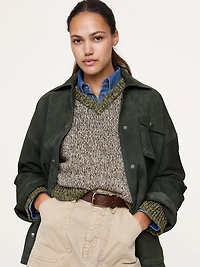 Cotton V-Neck Sweater