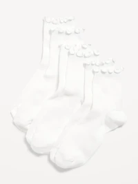 Ruffled Crew Sock 3-Pack for Women