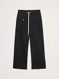 High-Rise Wide-Leg Pull-On Drawstring Pant