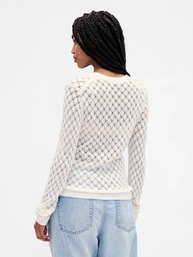 Pointelle Sweater