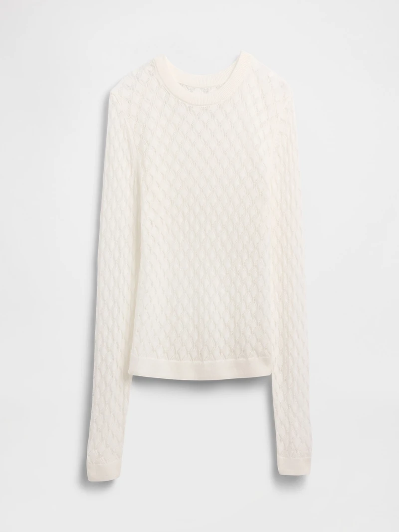 Pointelle Sweater