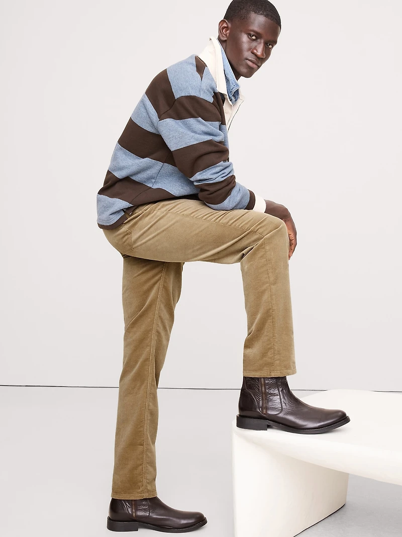 Straight Stretch-Corduroy Traveler Pant