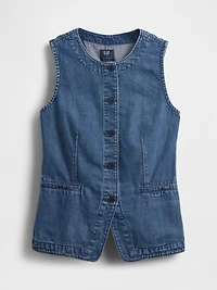UltraSoft Denim Longline Vest