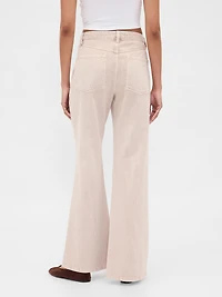 Low Rise Relaxed Flare Khakis