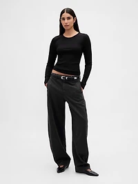 Modern Compact Rib Crop T-Shirt