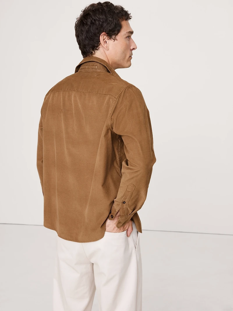 Standard-Fit Lightweight Corduroy Shirt