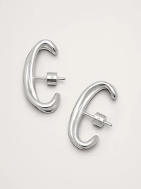 Knotted Ear Cuff With Post Backs
