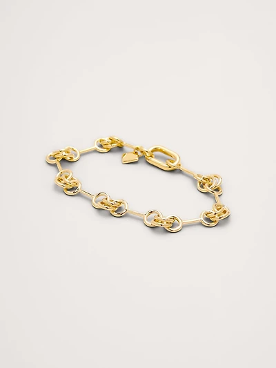 Double Ring Chain Bracelet