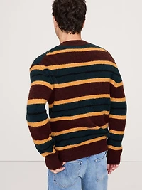 Italian Alpaca-Wool Blend Stripe Sweater