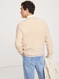 Italian Merino-Cashmere Waffle-Knit Sweater