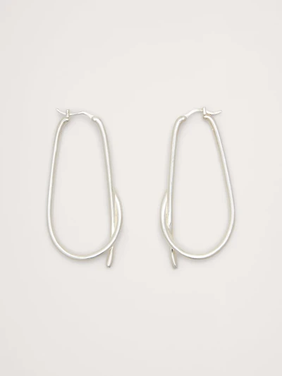 Large Knotted Hoop Earrings
