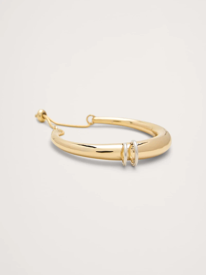 Pierced Cuff Slider Bracelet