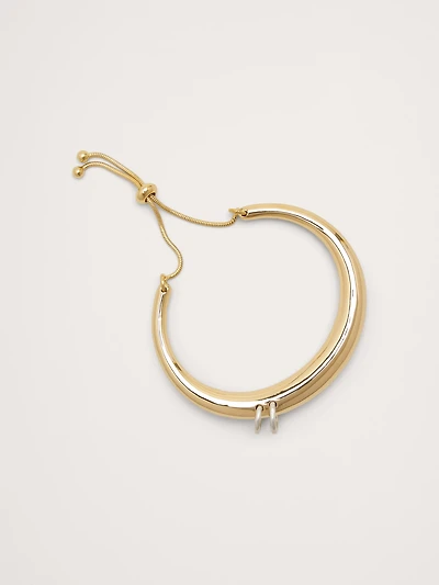 Pierced Cuff Slider Bracelet