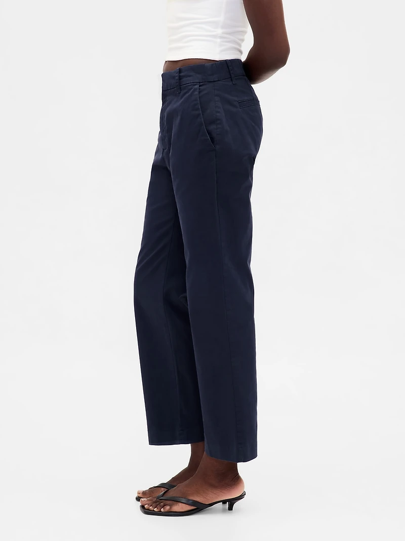 Mid Rise Khakis