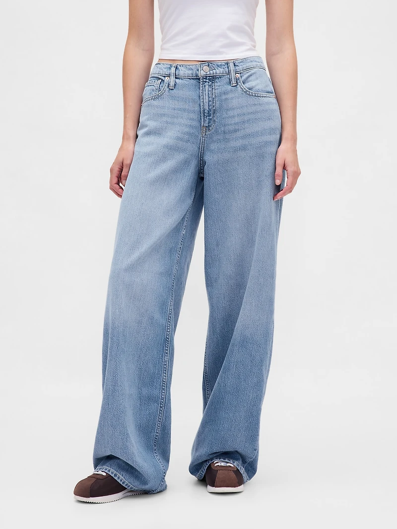Mid Rise UltraSoft Baggy Jeans