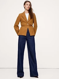 Seamed Belted Blazer