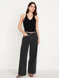 Mid-Rise Wow Baggy Wide-Leg Jeans