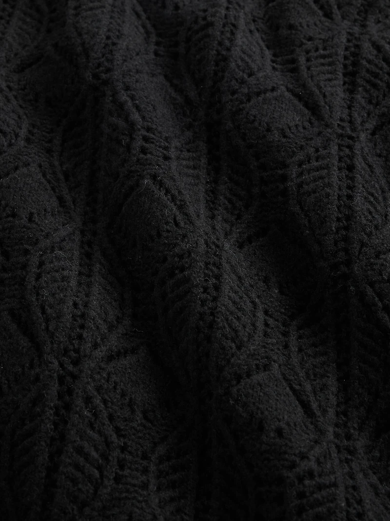 CashSoft Pointelle Turtleneck Sweater Dress