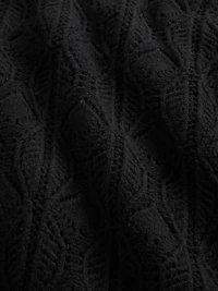 CashSoft Pointelle Turtleneck Sweater Dress