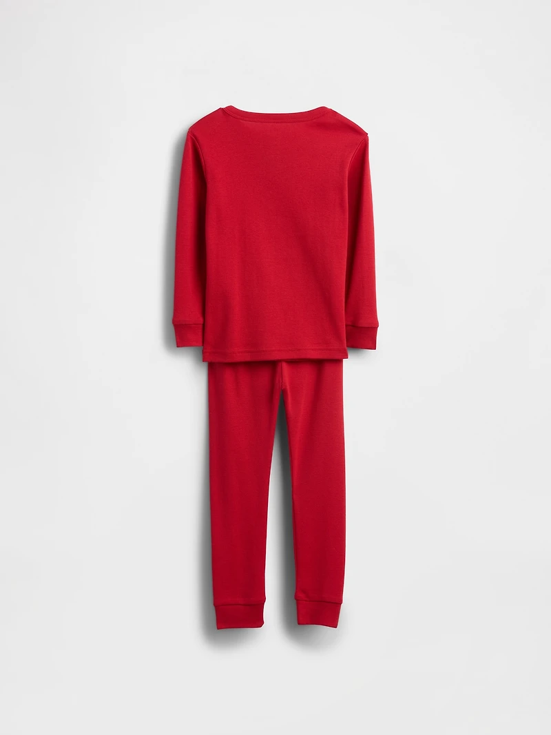 Pyjama henley en coton biologique brossé pour Bébé et Tout-petit