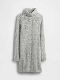 CashSoft Pointelle Turtleneck Sweater Dress