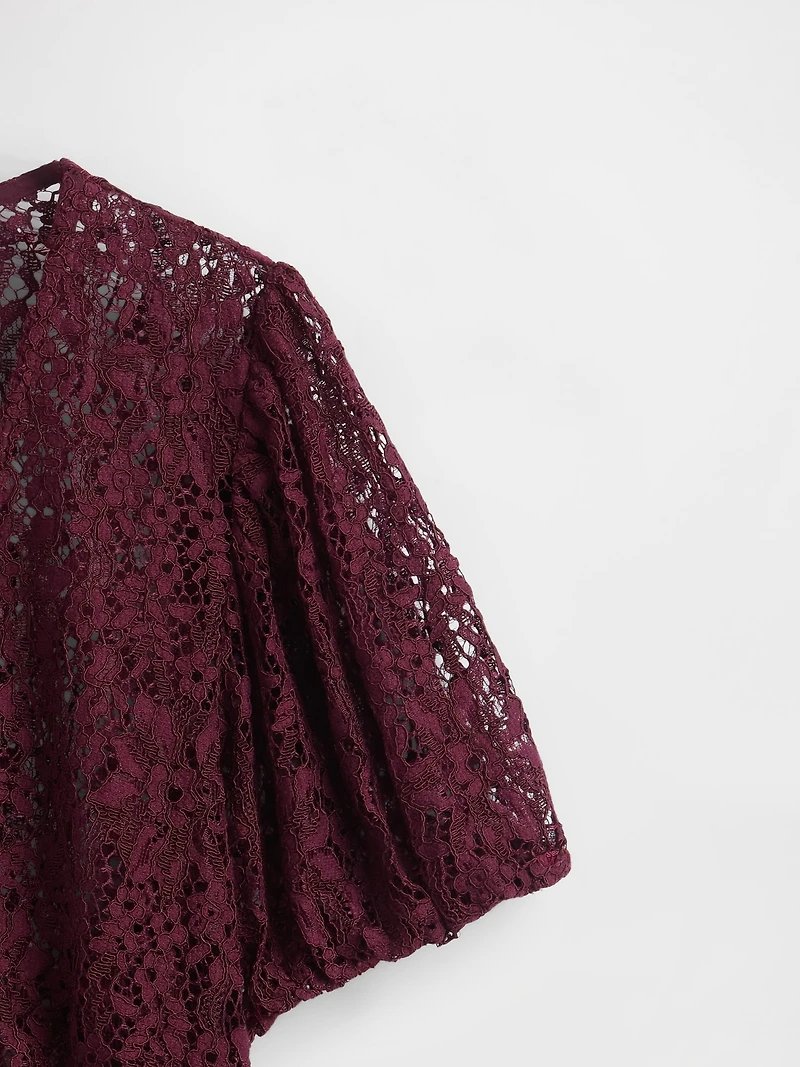 Lace V-Neck Top