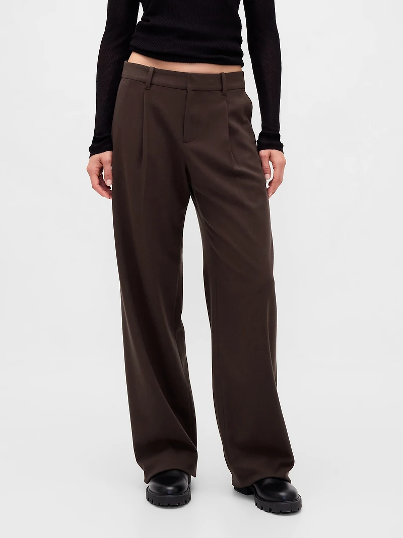 365 Low Rise Brushed Twill Pleated Trousers
